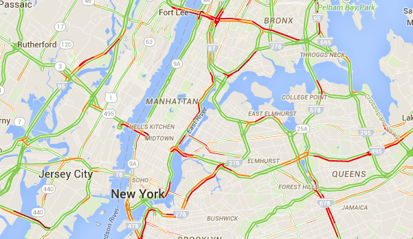 NYC Traffic Map 2015